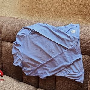 Girl's purple Carhartt light weight long sleeved pullover with hoodie